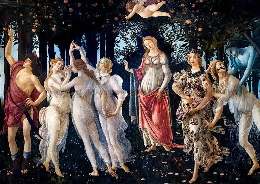 Rabatter - Botticelli Primavera, 2000 bitar