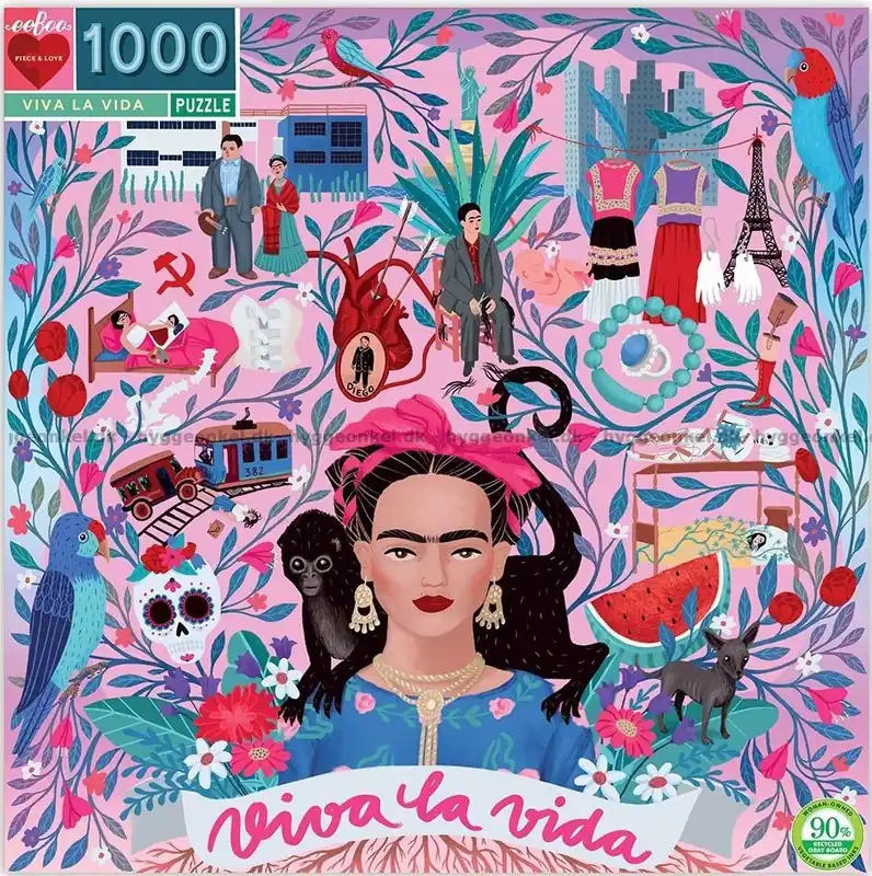 Braun Kahlo - Viva la Vida, 1000 bitar - Riktigt fynd