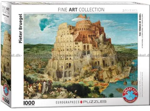 Extra bra pris - Brueghel Babels torn - Bibel, 1000 bitar