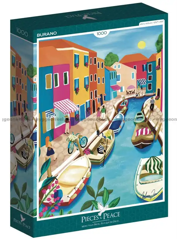 I lager | Burano, Italien, 1000 bitar