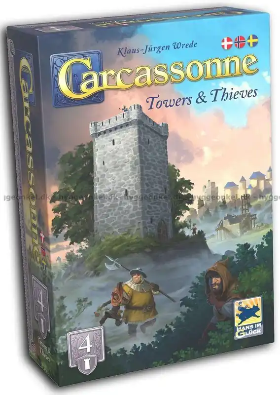 Carcassonne expansion 4 Towers & Thieves - Snabb frakt