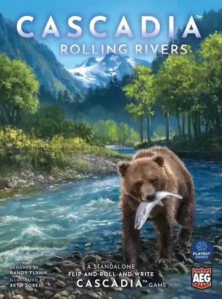 Nyligen lanserat | Cascadia Rolling Rivers - Roll & Write
