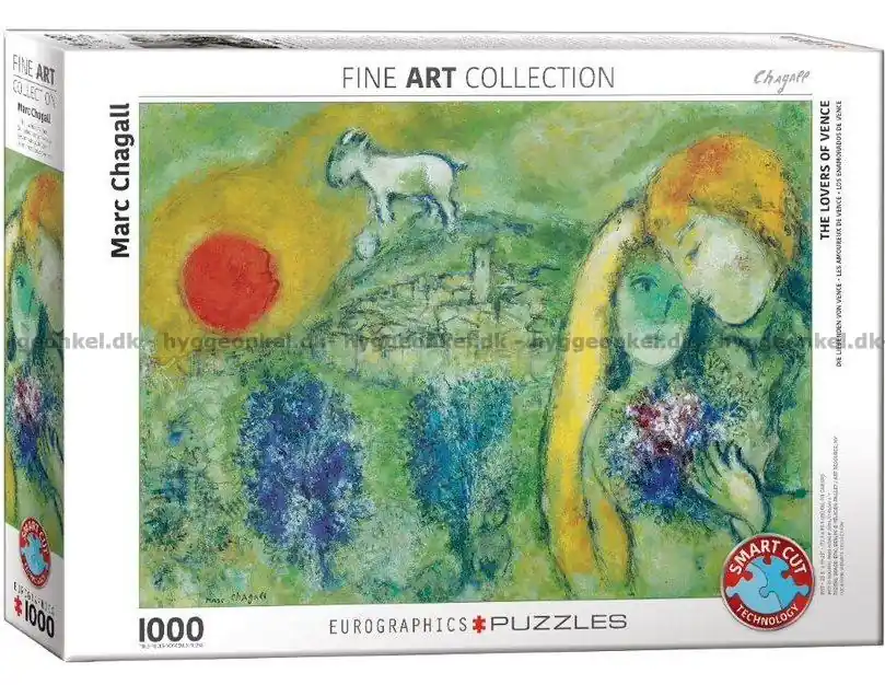 Chagall The Lovers of Vence, 1000 bitar | Slutrea