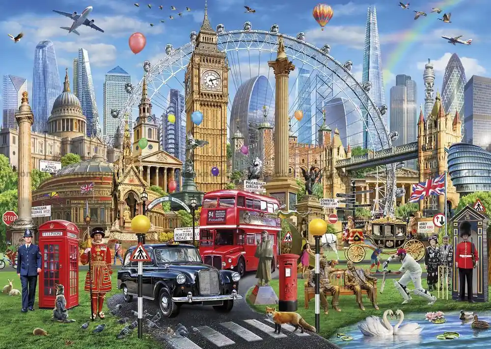 Så länge lagret räcker - Chesterman London - Collage, 1000 bitar