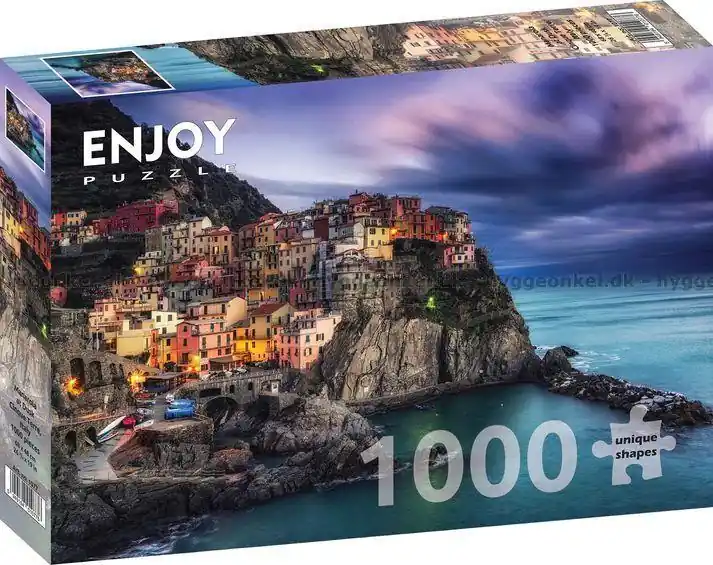 Cinque Terre Kvällsljus över Manarola, 1000 bitar | Skaffa nu