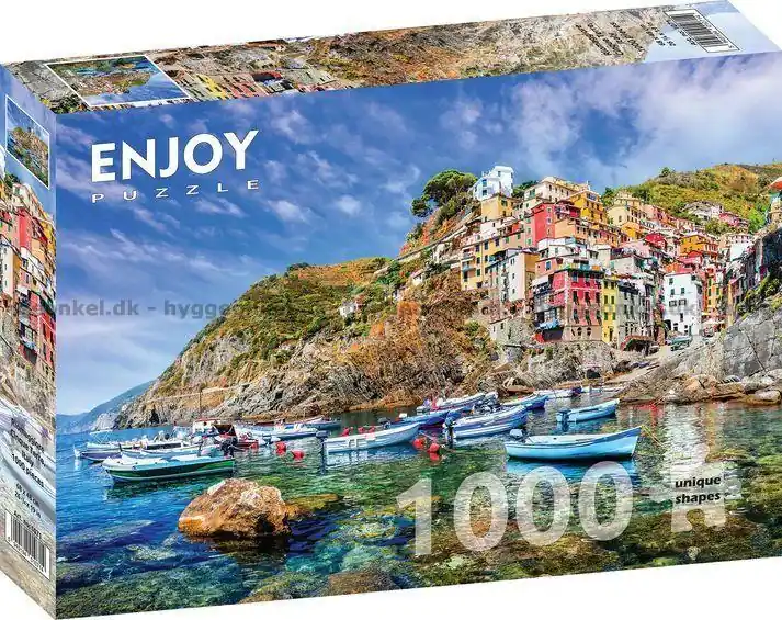 Cinque Terre Riomaggiore, 1000 bitar - Klar att skickas