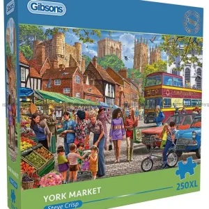 Crisp Marknadsdag i York, 250 bitar - Passa på nu