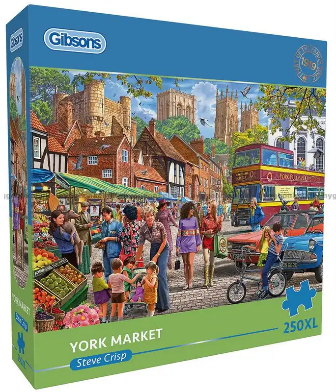 Crisp Marknadsdag i York, 250 bitar - Passa på nu