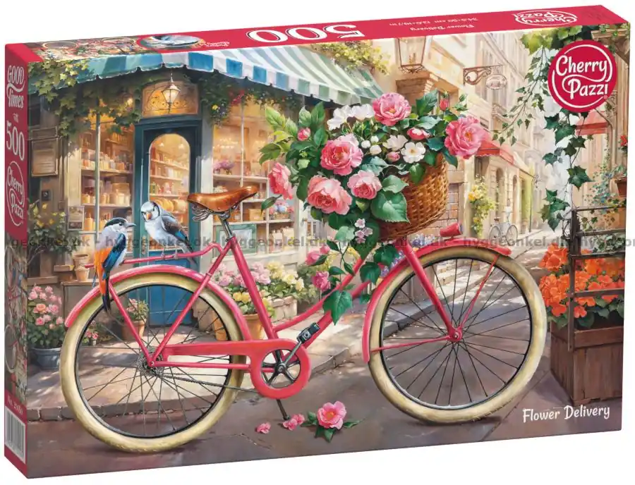 Cykeln med blommor, 500 bitar - Bra pris just nu