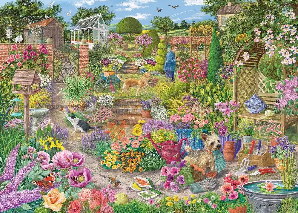 Daughters Den blommande trädgården, 1000 bitar - Lågt pris