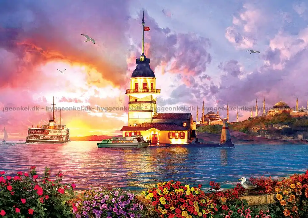 Davison Maidens Tower i Istanbul, 1000 bitar - Precis inkommet
