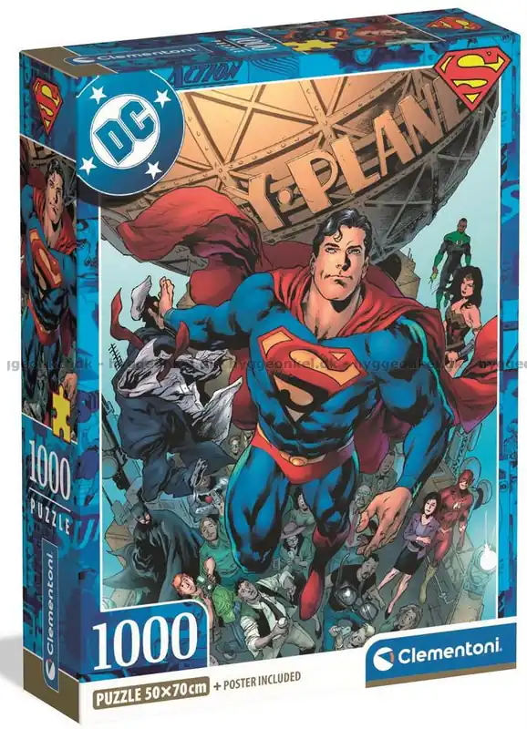 DC Superman - Hjältemod, 1000 bitar - Premiumkvalitet