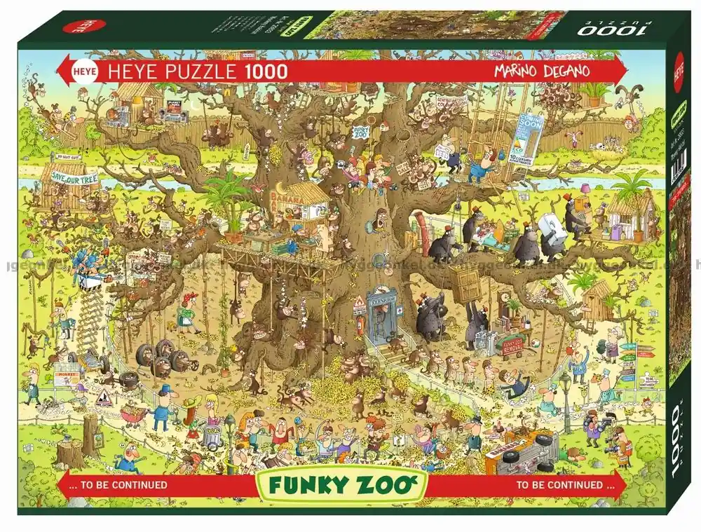 Klar att skickas | Degano Funky Zoo - Apor, 1000 bitar
