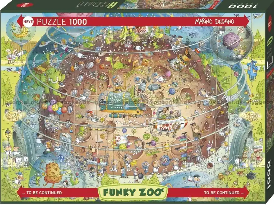 Kampanjpris | Degano Funky Zoo - I rymden, 1000 bitar