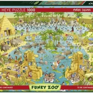 Degano Funky Zoo - Vid Nilen, 1000 bitar | Bästsäljare