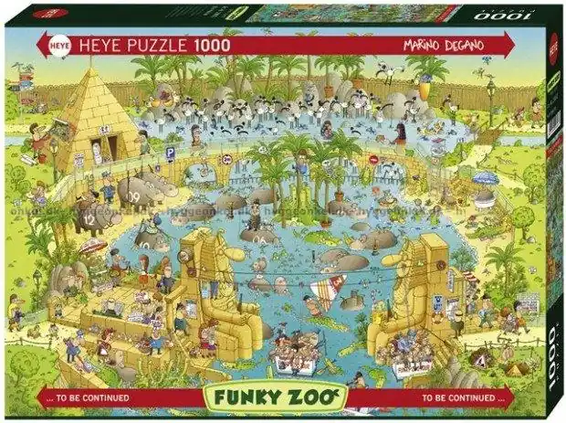 Degano Funky Zoo - Vid Nilen, 1000 bitar | Bästsäljare