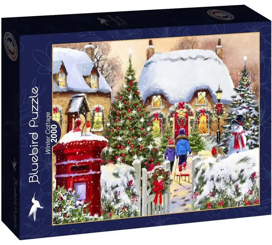Den snöiga julstugan, 2000 bitar - Fynd