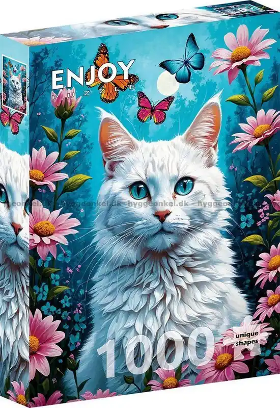 Den vita katten i trädgården, 1000 bitar - Specialerbjudande
