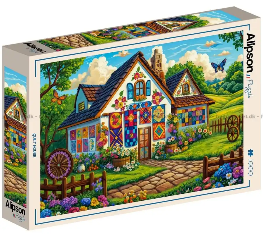 Det mysiga lapptäckeshuset, 1000 bitar | Spara nu