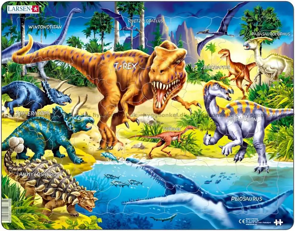 Köp direkt | Dinosaurier Kritaperioden - Rampussel, 57 bitar
