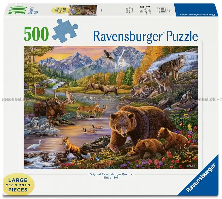 Rabatt | Djur i vildmarken, 500 bitar