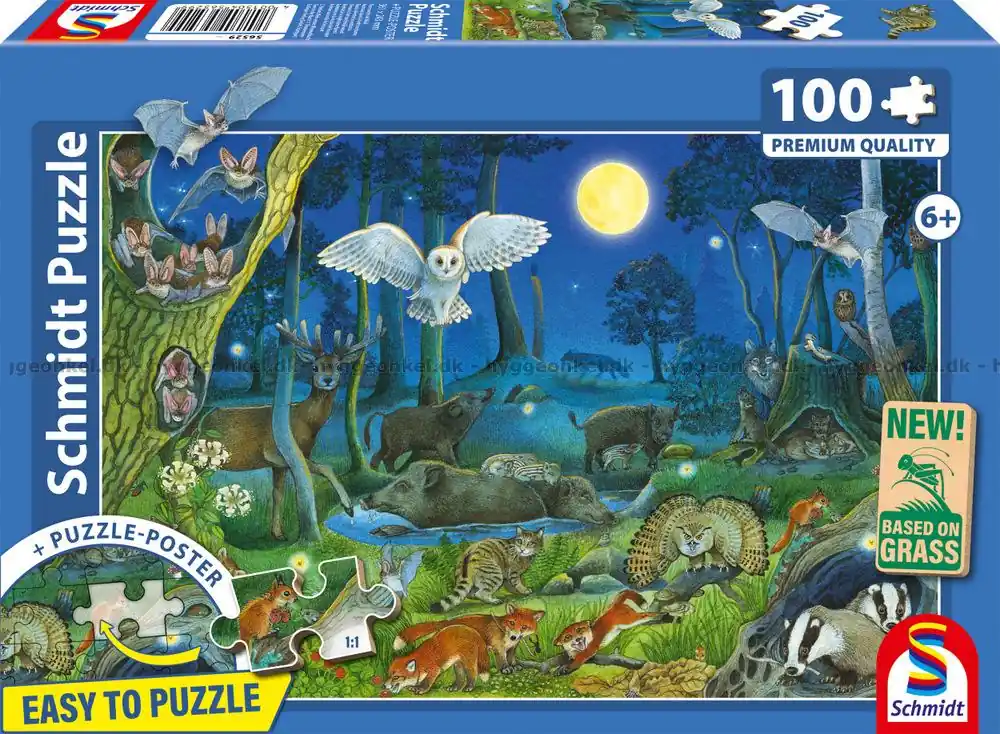 Kampanj - Djuren i skogen på natten, 100 bitar