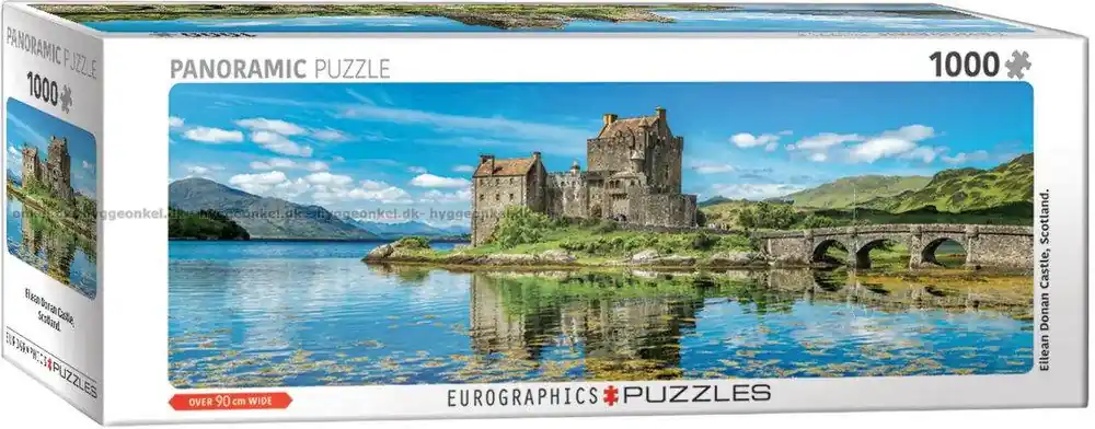 Eilean Donan-slottet i Skottland - Panorama, 1000 bitar - Direkt från fabriken