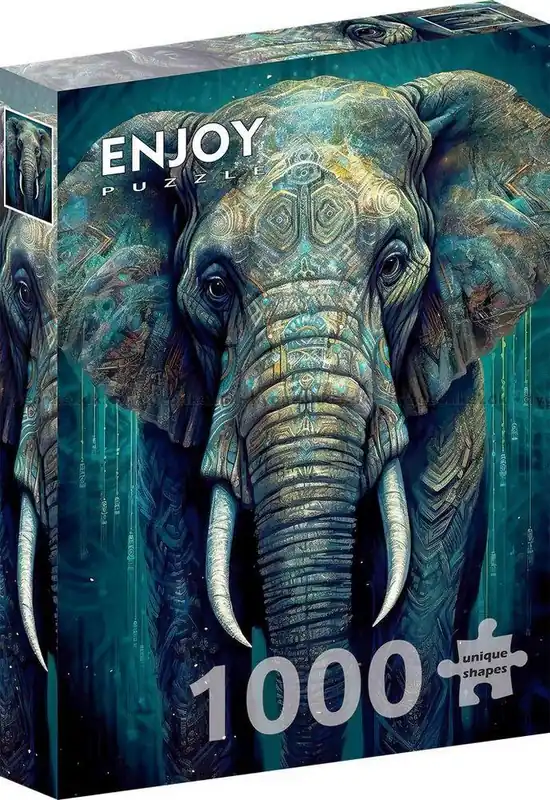 Elefantens blå magi, 1000 bitar - Nyhet