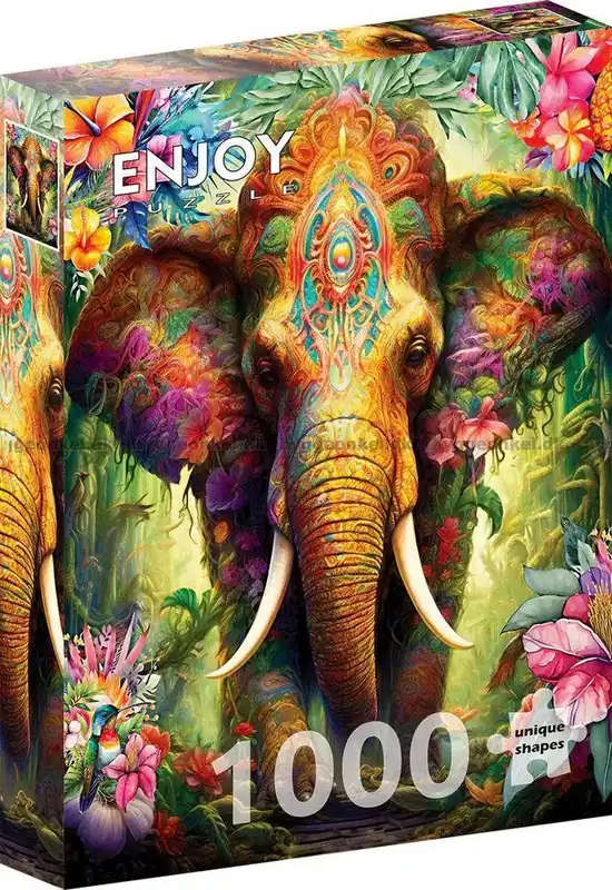 Rabatt | Elefantens färgstarka vandring, 1000 bitar