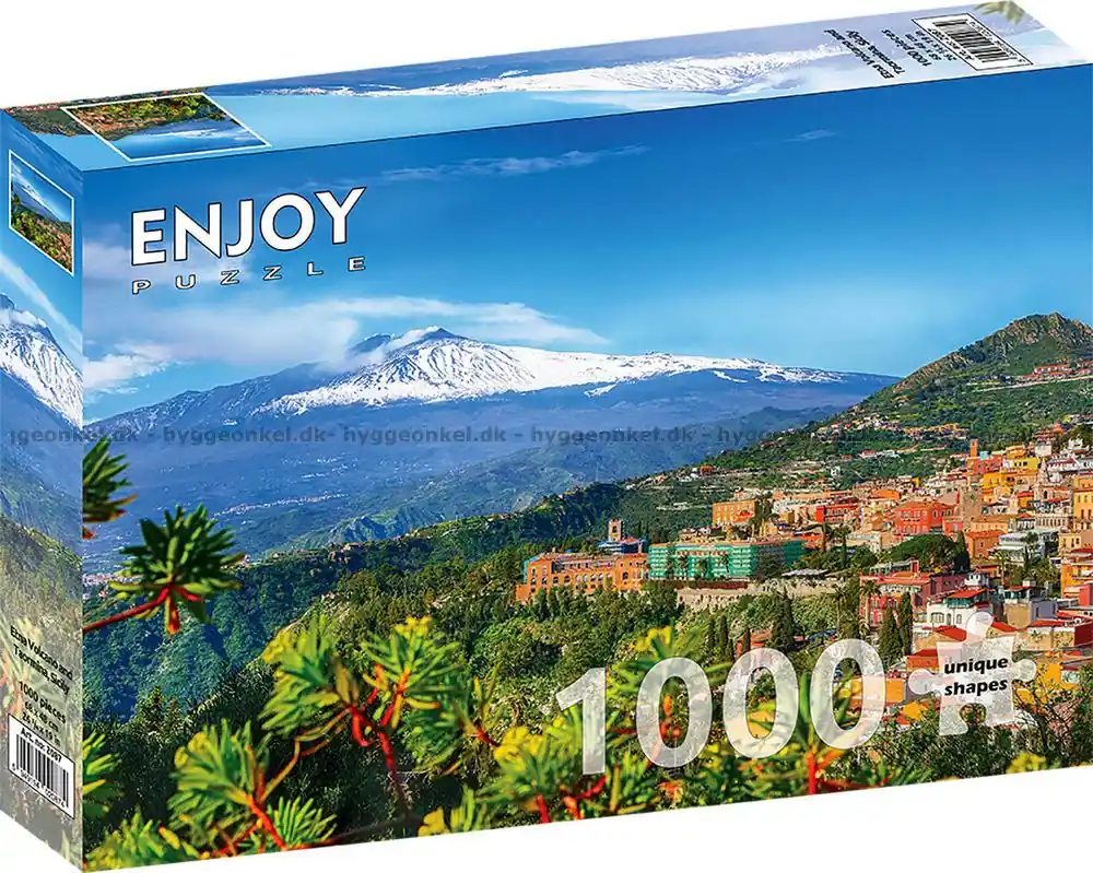 Etna och Taormina, 1000 bitar - Mycket efterfrågad