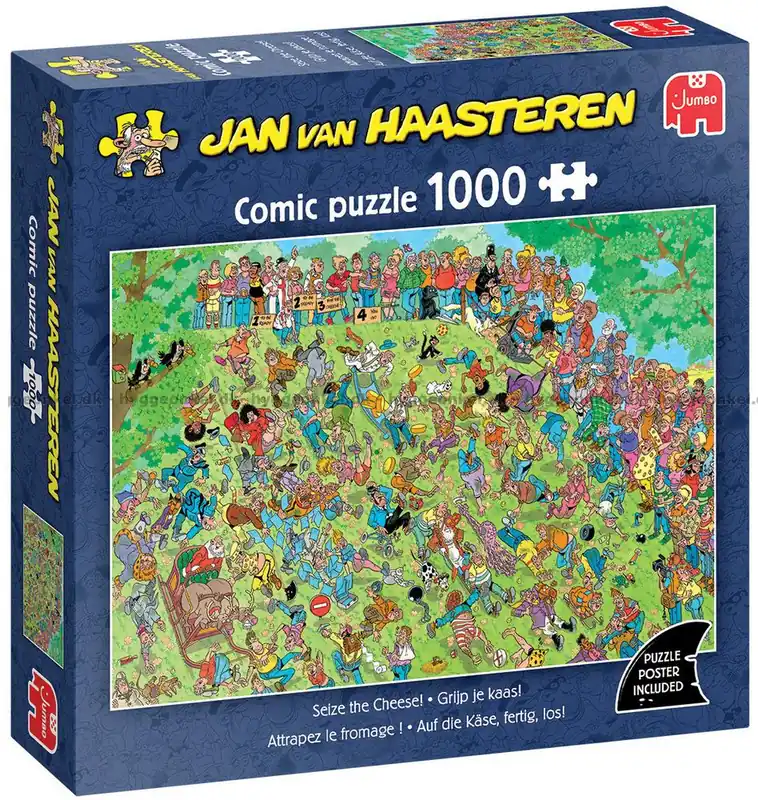 Ett kaotiskt ostlopp nedför backen, 1000 bitar - Outlet