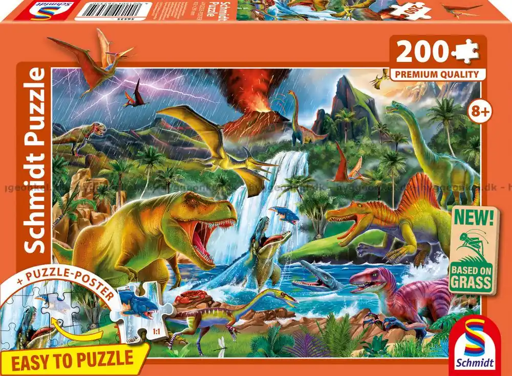 Fascinerande dinosaurier, 200 bitar - Beställ nu