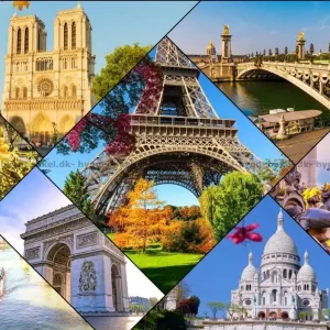 Lågt pris - Frankrike Paris - Collage, 2000 bitar