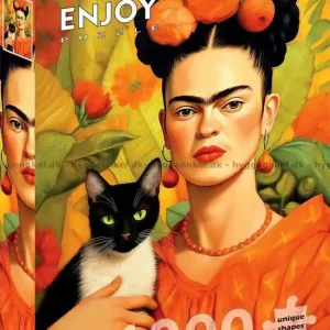 Enkel beställning - Frida Kahlo och katten, 1000 bitar
