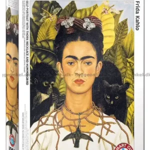 Frida Kahlo Självporträtt med halsbandet, 1000 bitar | Köp online