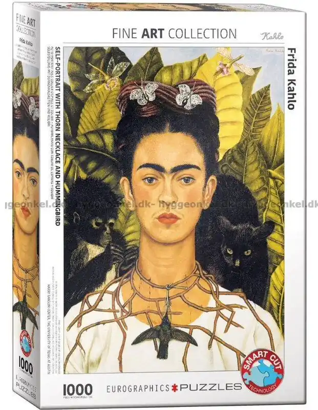 Frida Kahlo Självporträtt med halsbandet, 1000 bitar | Köp online