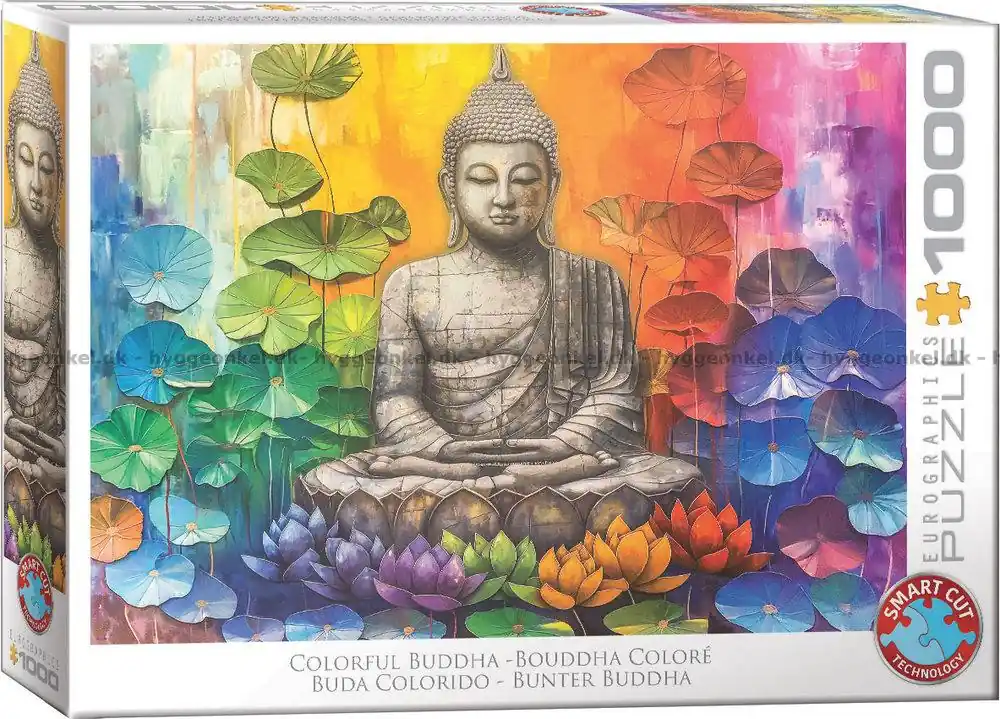Kan beställas online - Färgglad Buddha, 1000 bitar