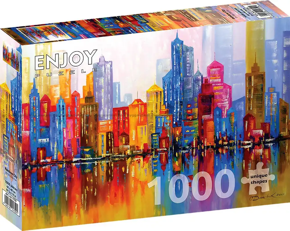Färgglad skyline, 1000 bitar - Nyhet i sortimentet