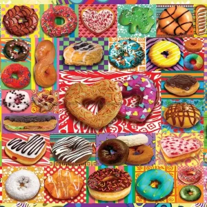 Tryggt köp | Färgglada donuts, 500 bitar