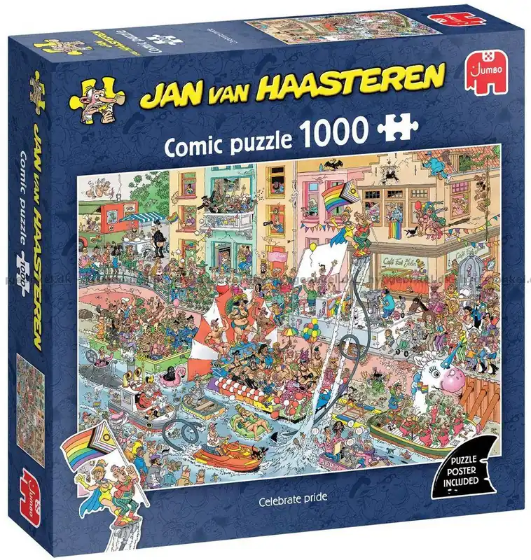 Färgglada parad, 1000 bitar - Endast idag