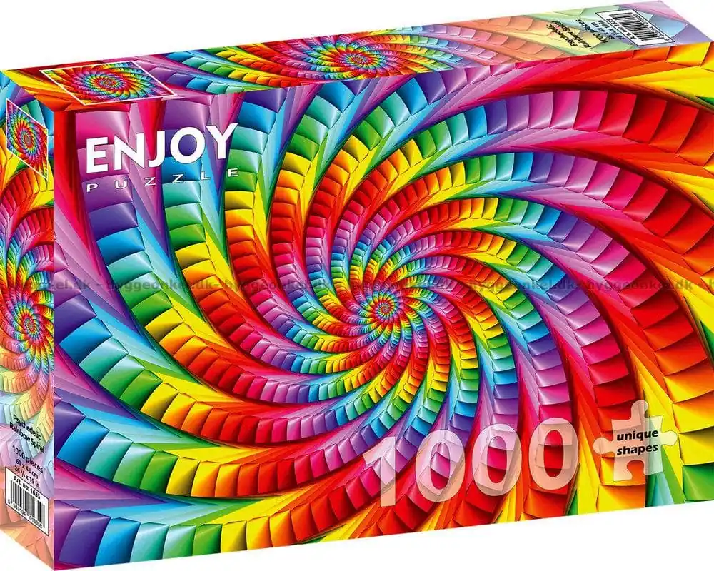 Missa inte erbjudandet - Färgglada Psykedeliskt spiral, 1000 bitar