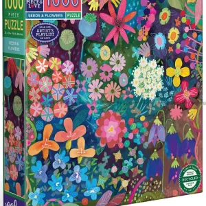 Enkel beställning - Färgrik blomsteräng, 1000 bitar