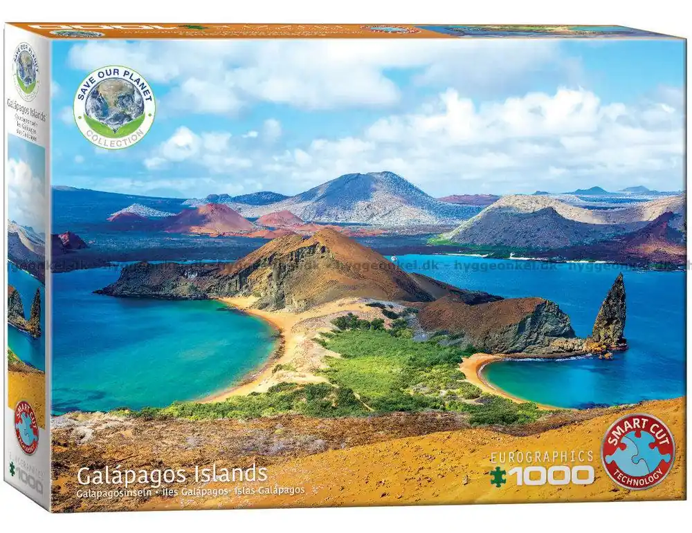 Galapagosöerna, 1000 bitar - Rekommenderas