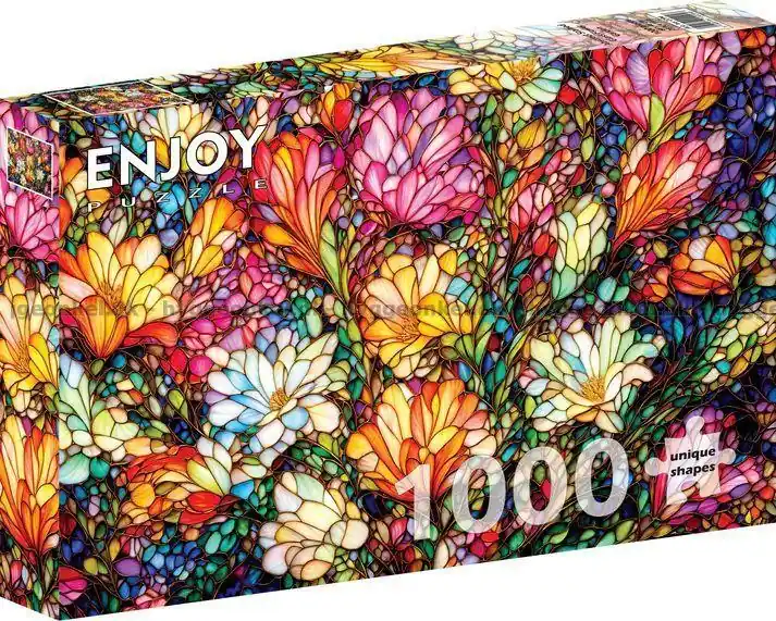 Precis inkommet - Glasmosaikens trädgård, 1000 bitar
