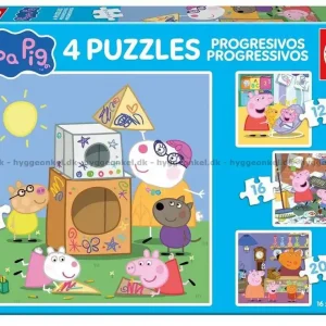Bästsäljare - Greta Gris, 4 i 1, 12 bitar