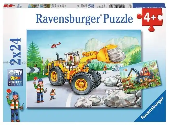 Grävmaskiner, 2x24 bitar - Köp nu