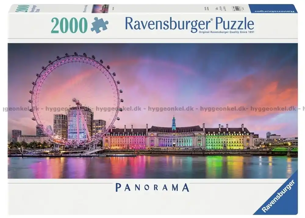 Favorit - Hefele London vid skymring - Panorama, 2000 bitar