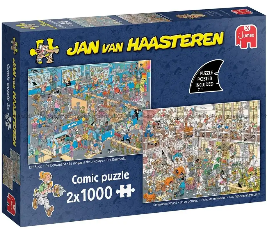 Köp idag - Hobbybutik & Renovering af huset, 2x1000 bitar