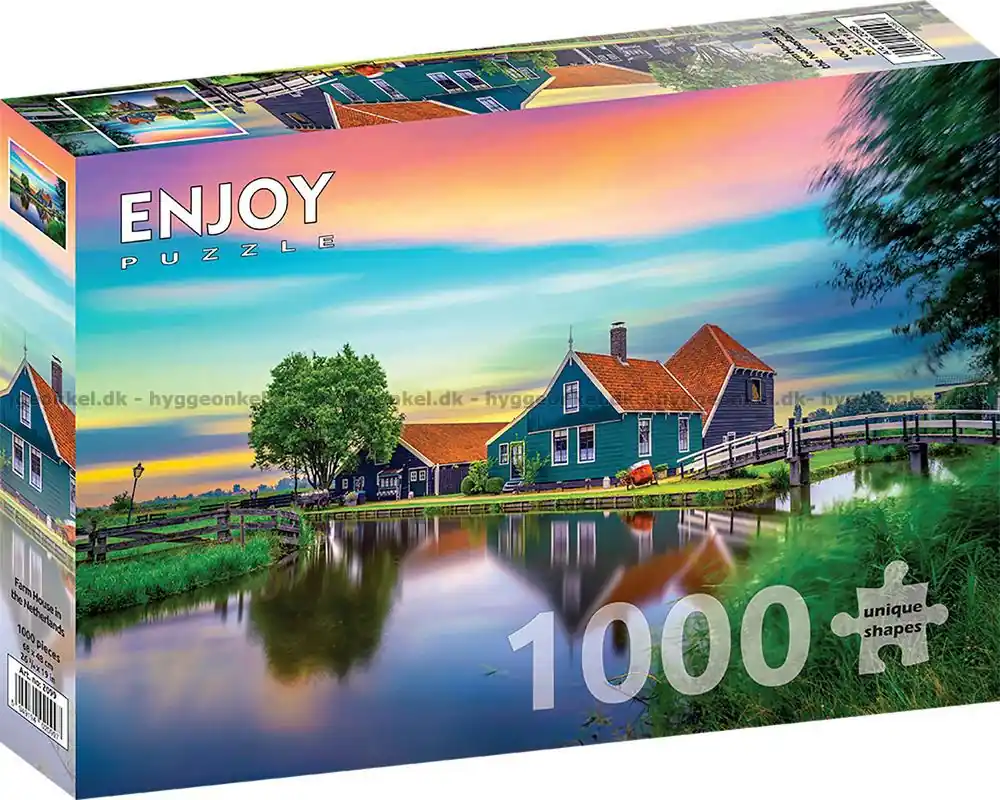 Professionell kvalitet - Holland Gryning vid bondgården, 1000 bitar
