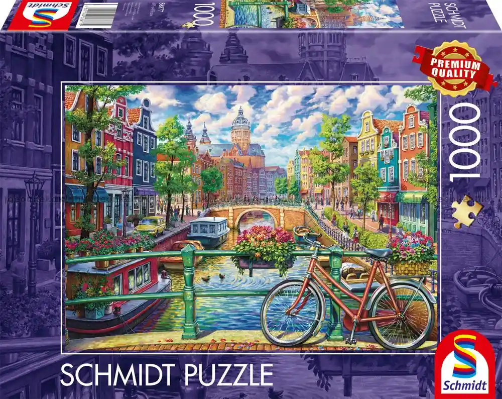 Holland Kanal i Amsterdam, 1000 bitar | Populär